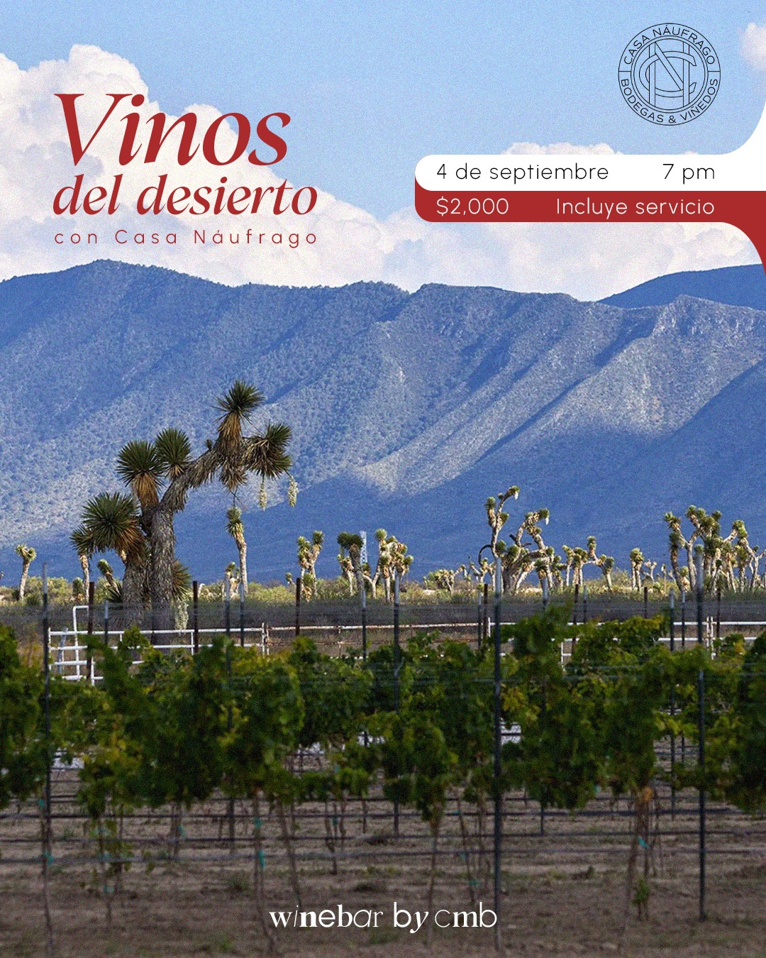 Cartel de Vinos del desierto